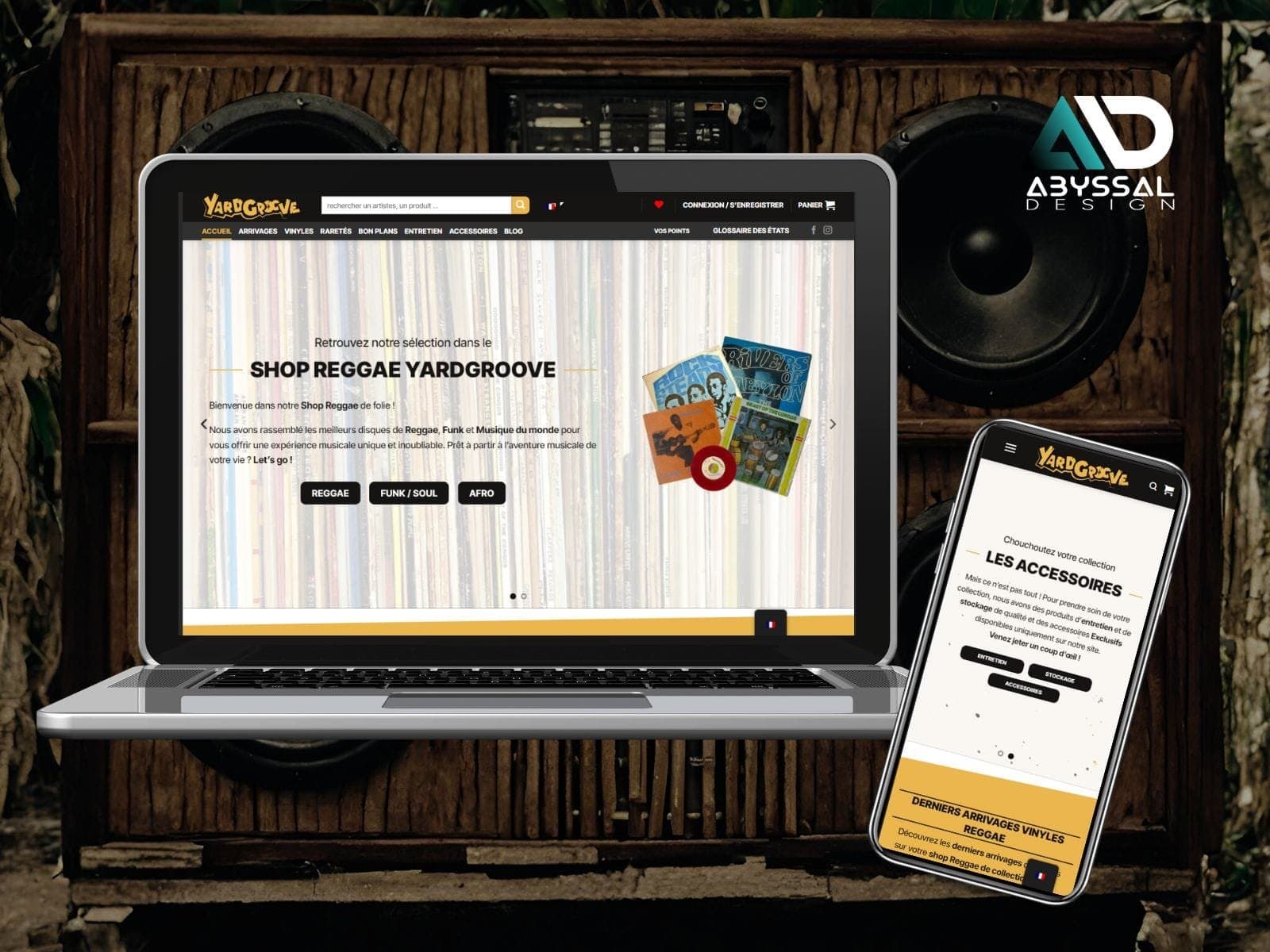 Création de la boutique Reggae en ligne Yardgroove